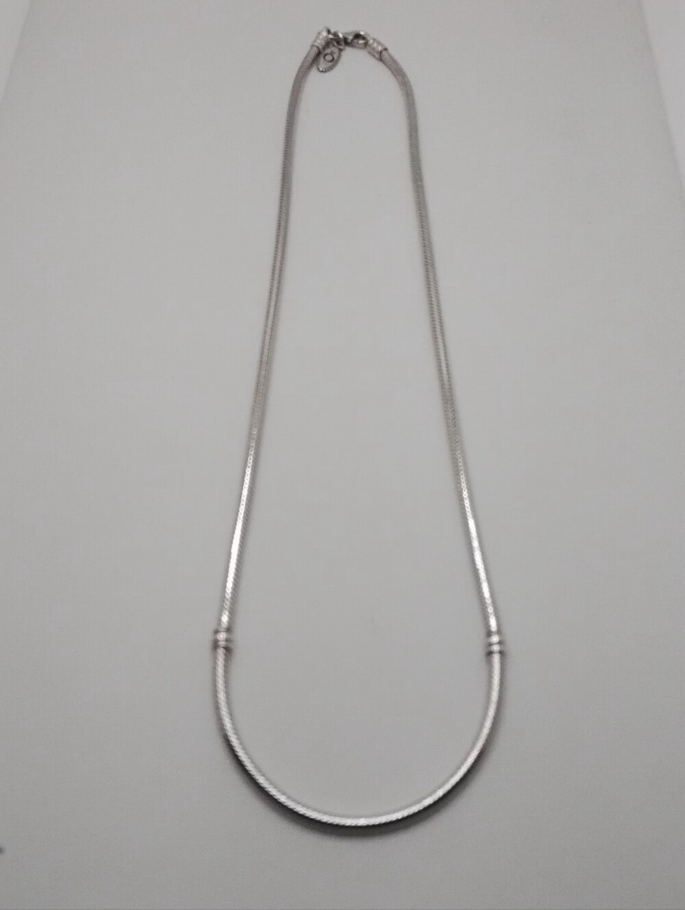 Authentic Pandora Sterling Silver Snake Chain Necklace - EUC - Picture 4 of 12